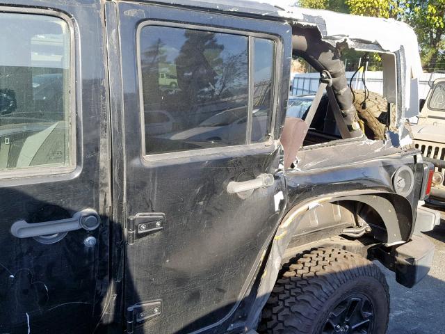 1J8GA59167L117944 - 2007 JEEP WRANGLER S BLACK photo 9