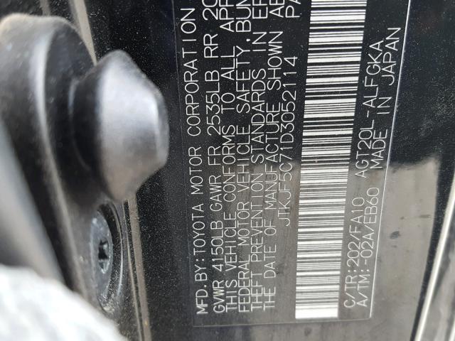 JTKJF5C71D3052114 - 2013 TOYOTA SCION TC Qara foto 10