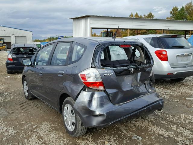 JHMGE8H36CC025662 - 2012 HONDA FIT CHARCOAL photo 3