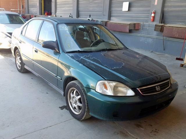 2HGEJ6612YH552159 - 2000 HONDA CIVIC BASE GREEN photo 1