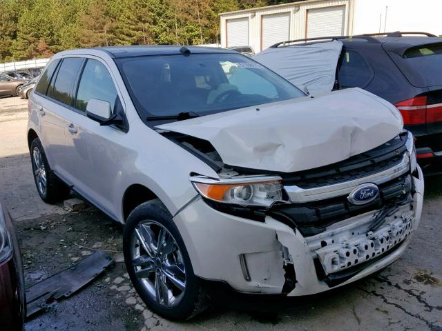 2FMDK3JC6CBA56142 - 2012 FORD EDGE SEL WHITE photo 1