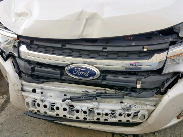 2FMDK3JC6CBA56142 - 2012 FORD EDGE SEL WHITE photo 9