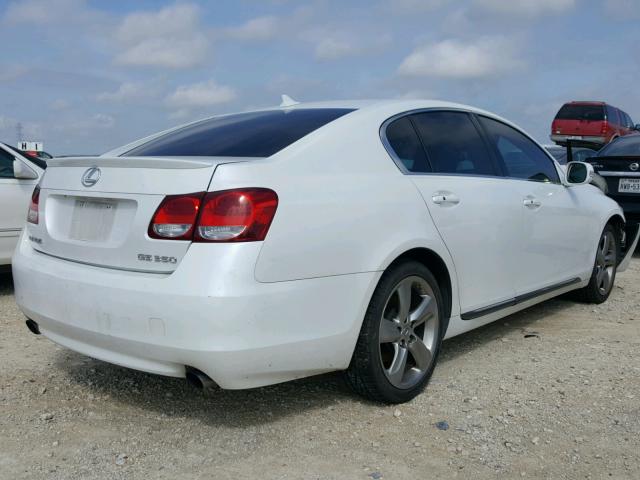 JTHBE96S380040638 - 2008 LEXUS GS 350 WHITE photo 4