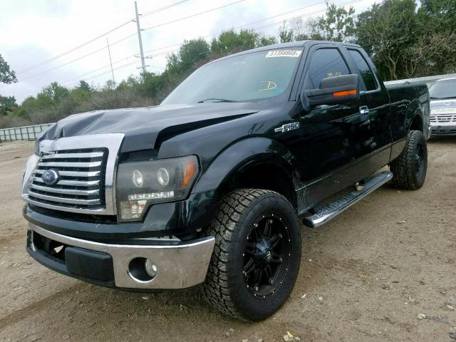 1FTEX1C89AFD40223 - 2010 FORD F150 SUPER BLACK photo 2