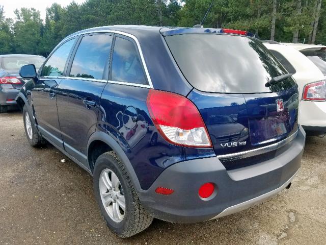 3GSCL33P18S662208 - 2008 SATURN VUE XE BLUE photo 3