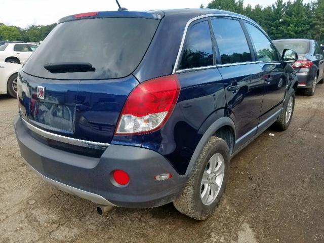 3GSCL33P18S662208 - 2008 SATURN VUE XE BLUE photo 4