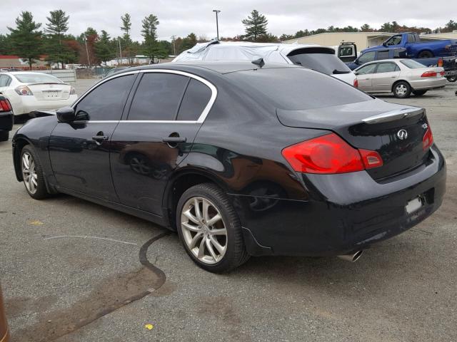 JNKCV61F69M361807 - 2009 INFINITI G37 BLACK photo 3