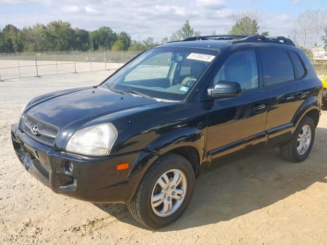 KM8JN72D57U634983 - 2007 HYUNDAI TUCSON SE BLACK photo 2