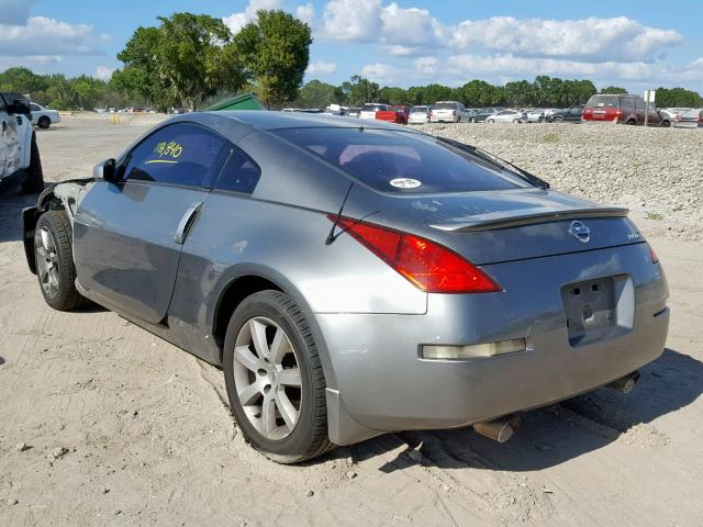 JN1AZ34E04T061213 - 2004 NISSAN 350Z COUPE GRAY photo 3