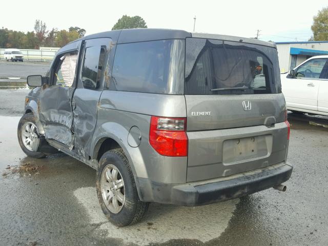 5J6YH18738L005281 - 2008 HONDA ELEMENT EX SILVER photo 3