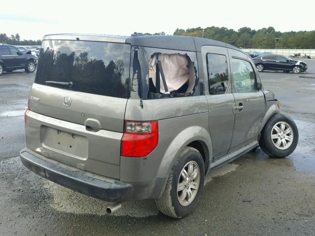 5J6YH18738L005281 - 2008 HONDA ELEMENT EX SILVER photo 4