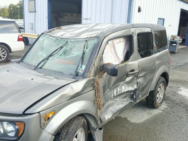 5J6YH18738L005281 - 2008 HONDA ELEMENT EX SILVER photo 9