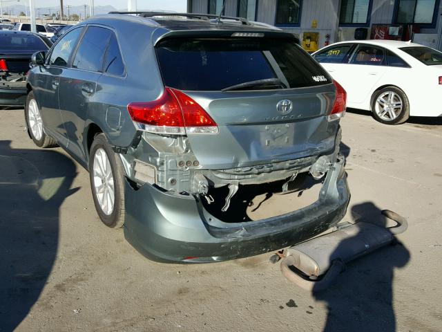 4T3ZA3BB6AU032128 - 2010 TOYOTA VENZA BASE GREEN photo 3