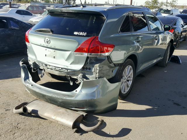 4T3ZA3BB6AU032128 - 2010 TOYOTA VENZA BASE GREEN photo 4