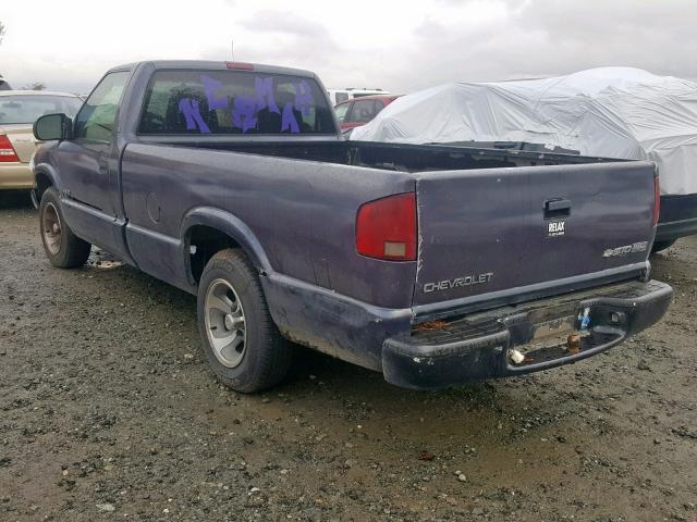 1GCCS14W628238290 - 2002 CHEVROLET S TRUCK S1 GRAY photo 3