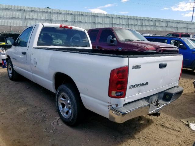 1D7HA16N73J602262 - 2003 DODGE RAM 1500 S WHITE photo 3