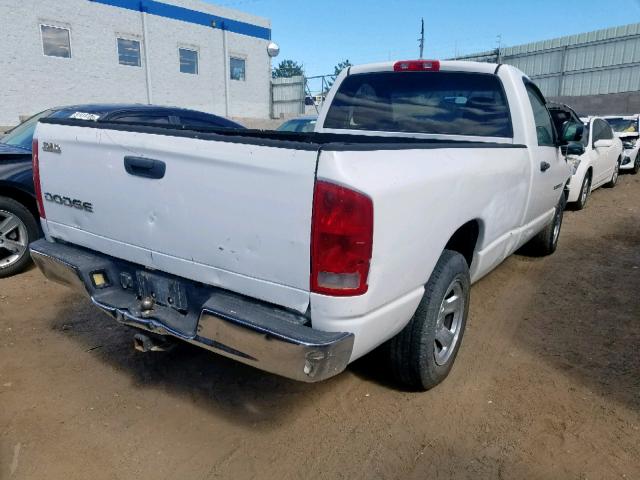 1D7HA16N73J602262 - 2003 DODGE RAM 1500 S WHITE photo 4