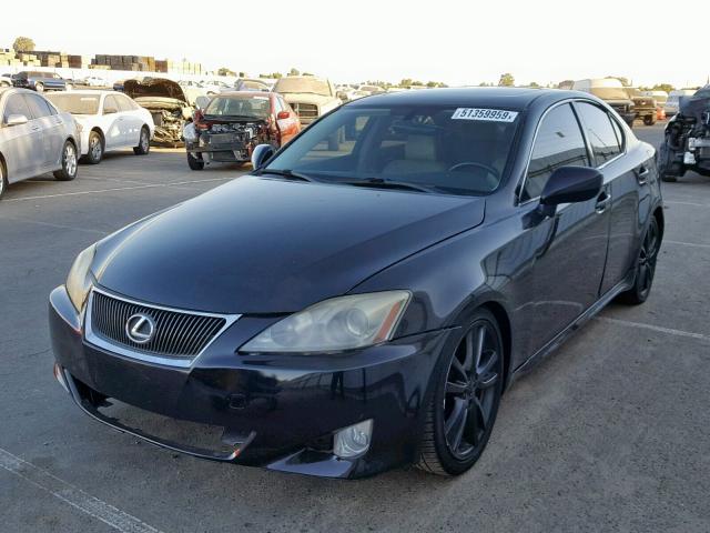 JTHBK262682060385 - 2008 LEXUS IS 250 BLACK photo 2