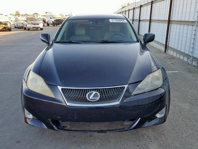 JTHBK262682060385 - 2008 LEXUS IS 250 BLACK photo 9