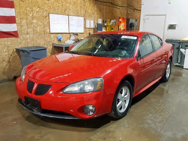 2G2WP582971225755 - 2007 PONTIAC GRAND PRIX RED photo 2