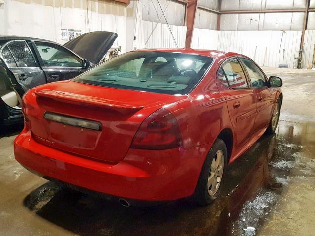 2G2WP582971225755 - 2007 PONTIAC GRAND PRIX RED photo 4