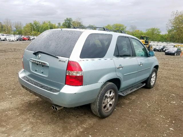 2HNYD18892H529883 - 2002 ACURA MDX TOURIN BLUE photo 4