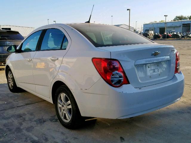 1G1JA5SH9C4123321 - 2012 CHEVROLET SONIC LS 白色 照片 3