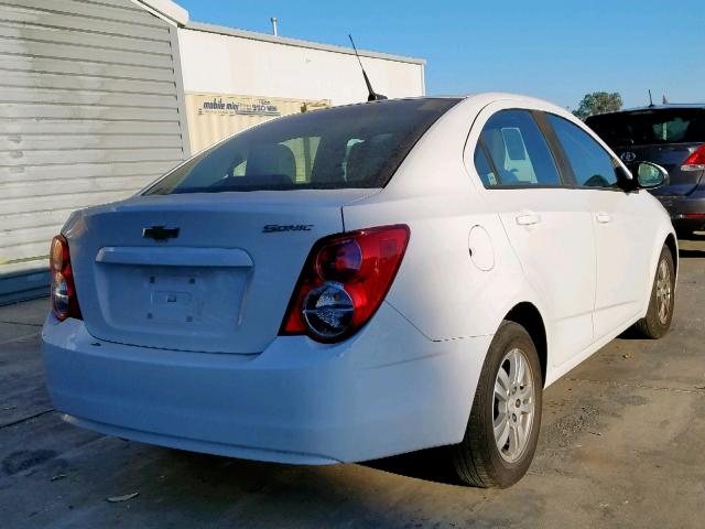 1G1JA5SH9C4123321 - 2012 CHEVROLET SONIC LS 白色 照片 4