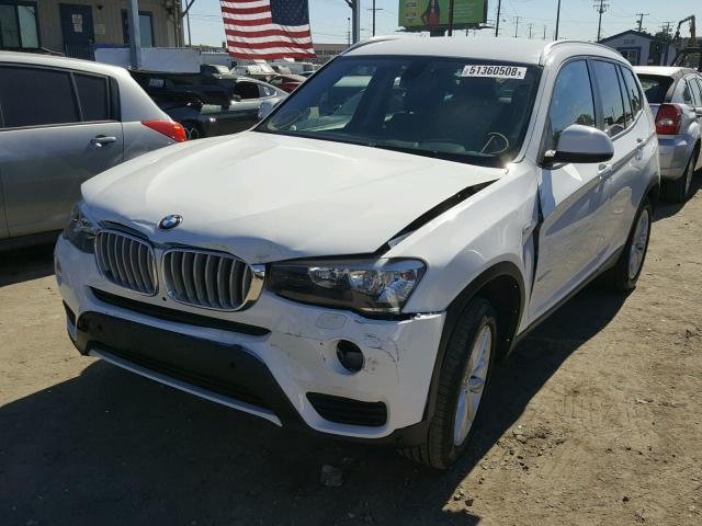 5UXWZ7C30H0V94307 - 2017 BMW X3 SDRIVE2 WHITE photo 2
