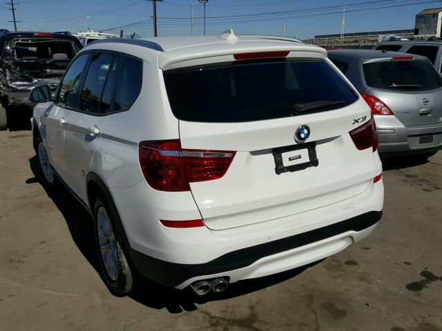 5UXWZ7C30H0V94307 - 2017 BMW X3 SDRIVE2 WHITE photo 3