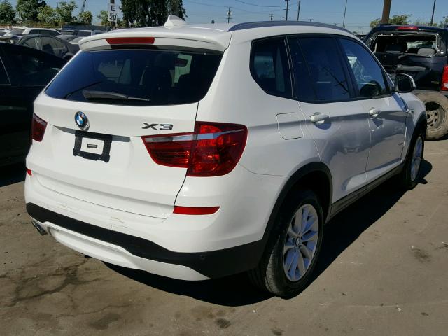 5UXWZ7C30H0V94307 - 2017 BMW X3 SDRIVE2 WHITE photo 4