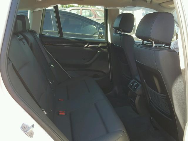 5UXWZ7C30H0V94307 - 2017 BMW X3 SDRIVE2 WHITE photo 6