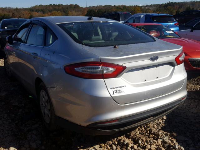 1FA6P0G71E5379972 - 2014 FORD FUSION S SILVER photo 3