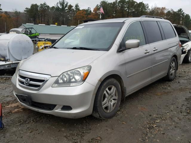 5FNRL38736B423540 - 2006 HONDA ODYSSEY EX SILVER photo 2