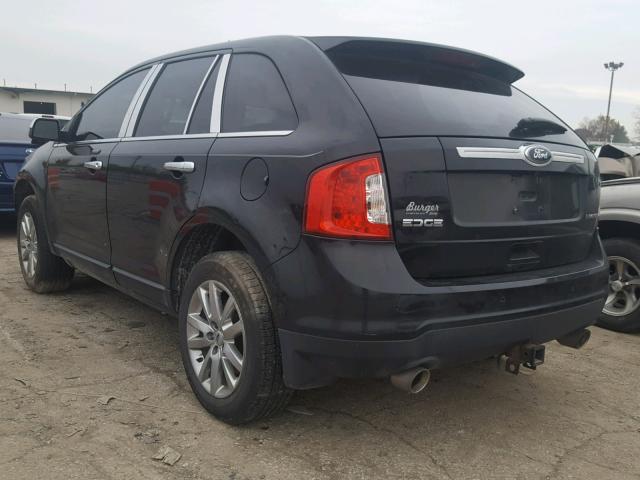 2FMDK3KC9BBB54045 - 2011 FORD EDGE LIMIT BLACK photo 3