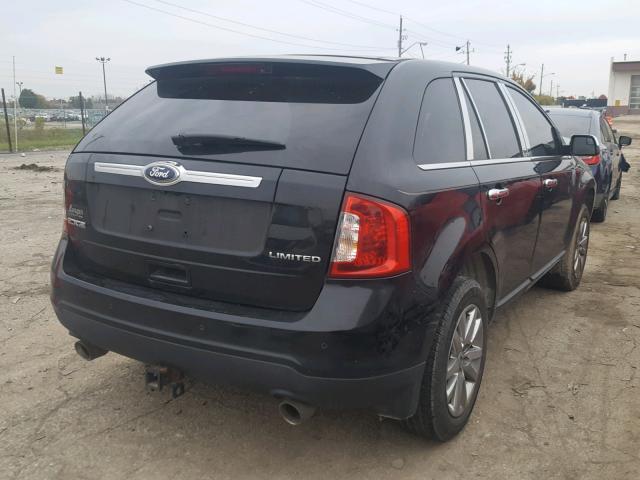 2FMDK3KC9BBB54045 - 2011 FORD EDGE LIMIT BLACK photo 4