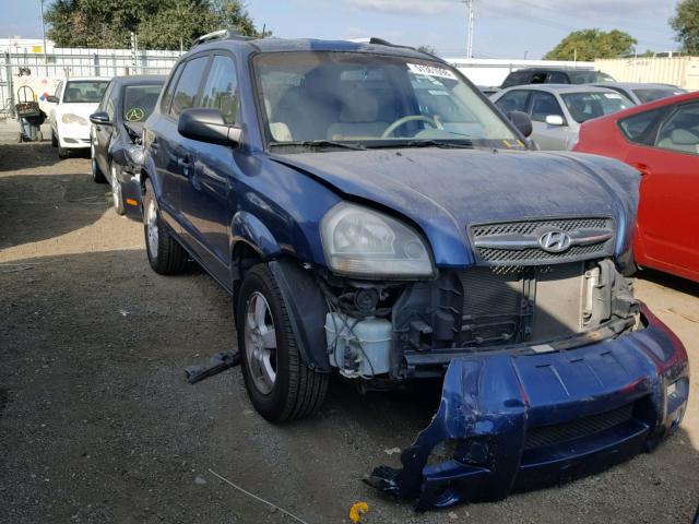 KM8JM12B95U219743 - 2005 HYUNDAI TUCSON GL BLUE photo 1