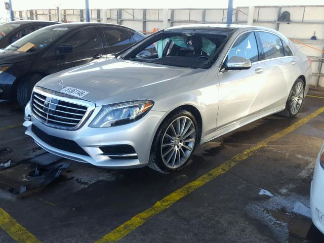 WDDUG8CB7GA221727 - 2016 MERCEDES-BENZ S 550 SILVER photo 2