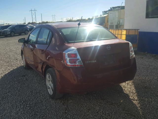 3N1AB61E78L649811 - 2008 NISSAN SENTRA 2.0 MAROON photo 3