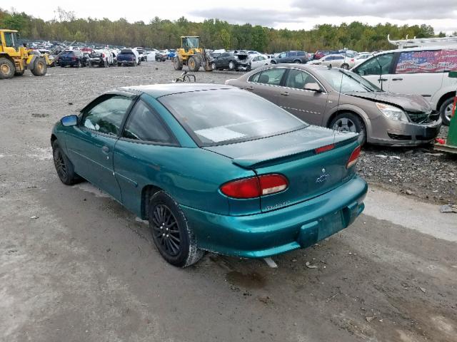 1G1JC1247V7320618 - 1997 CHEVROLET CAVALIER B GREEN photo 3