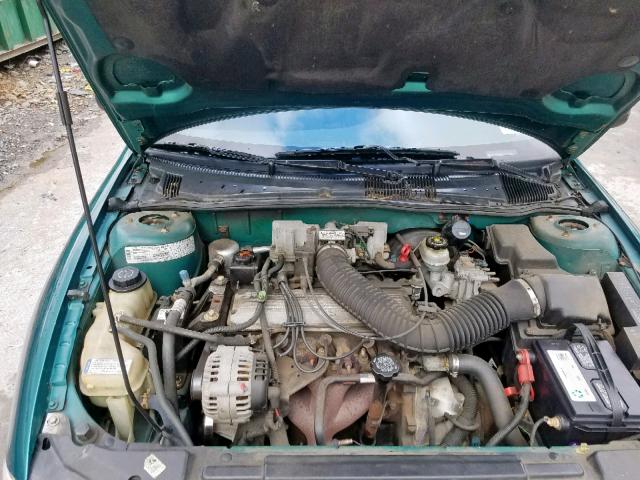 1G1JC1247V7320618 - 1997 CHEVROLET CAVALIER B GREEN photo 7