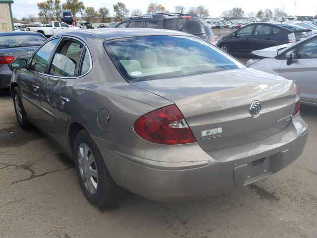 2G4WC552461154549 - 2006 BUICK LACROSSE C BROWN photo 3