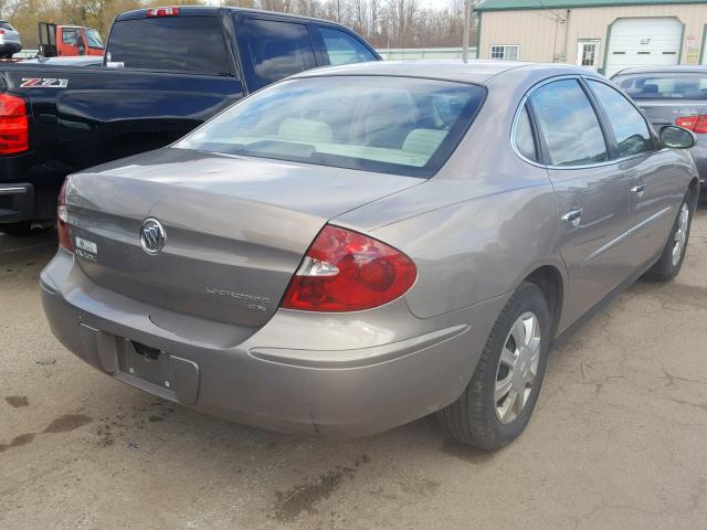 2G4WC552461154549 - 2006 BUICK LACROSSE C BROWN photo 4