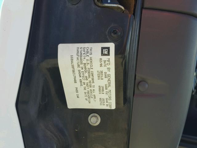 1G8AL58F56Z179488 - 2006 SATURN ION LEVEL WHITE photo 10