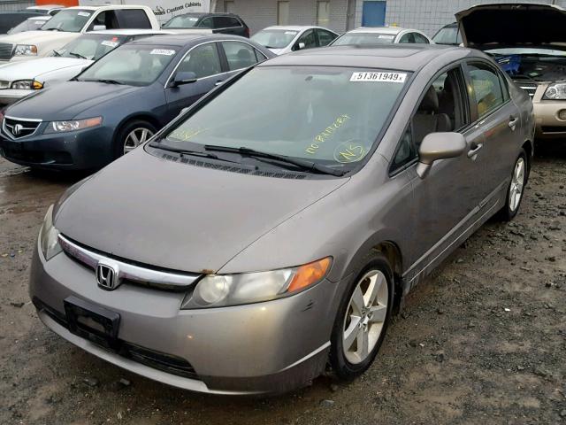 1HGFA169X8L047681 - 2008 HONDA CIVIC EXL Շագանակագույն լուսանկար 2