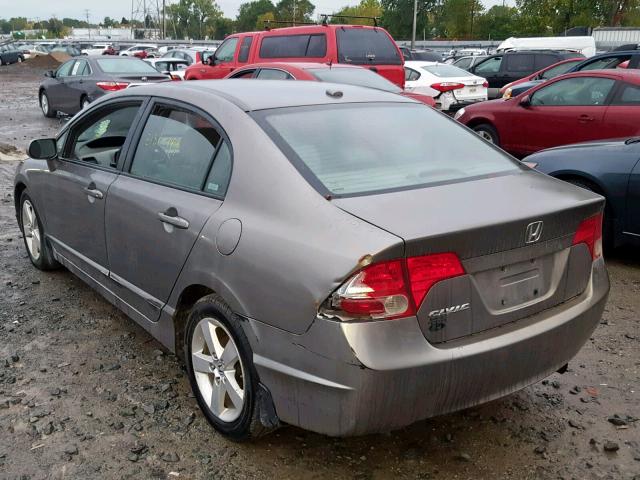 1HGFA169X8L047681 - 2008 HONDA CIVIC EXL Շագանակագույն լուսանկար 3