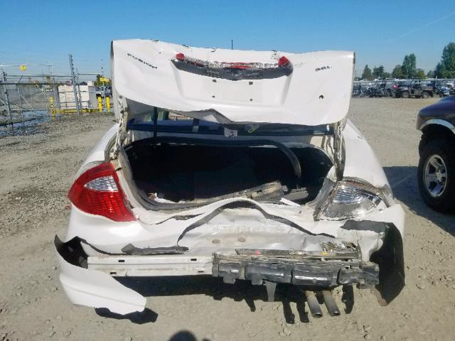 3FAHP0JA3CR439936 - 2012 FORD FUSION SEL WHITE photo 9