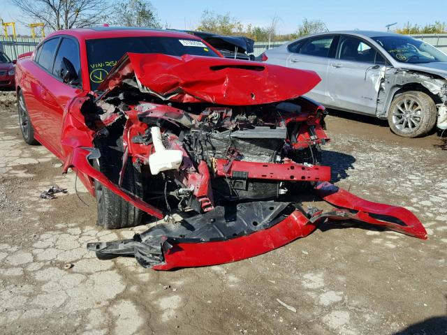 2C3CDXEJ7GH251734 - 2016 DODGE CHARGER SR RED photo 1