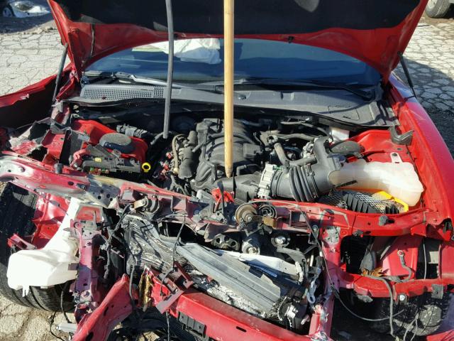 2C3CDXEJ7GH251734 - 2016 DODGE CHARGER SR RED photo 7