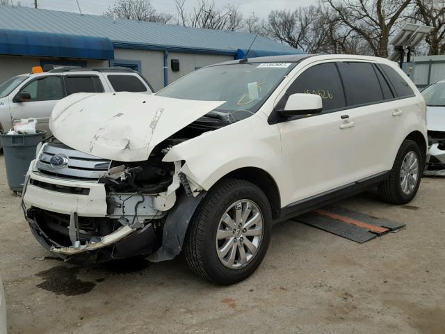 2FMDK38C68BA50483 - 2008 FORD EDGE SEL WHITE photo 2